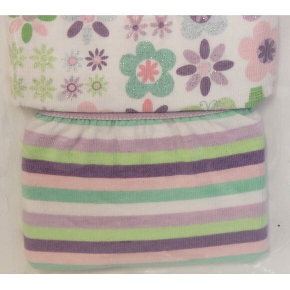 NEW Gap Panties 3 pairs Underwear girls XL 12 Purple Flowers Stripes Briefs - Picture 4 of 6